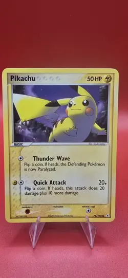 Pokemon TCG Pikachu Ex Holon Phantoms 78/110 2006 Non Holo - Image 1