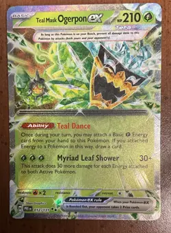 Teal Mask Ogerpon ex 012/131 Sv: Prismatic Evolutions Pokemon TCG - Image 1