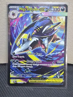 2025 POKEMON PHANTASMAL FLAMES #127/094 MEGA SHARPEDO EX SIR - Image 1