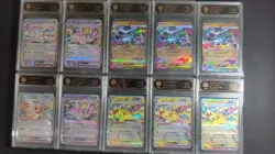 10x TOC 10 PRISTINE JPN Pokemon Eeveelutions ex Pikachu ex Charizard ex Lot LN05 - Image 1