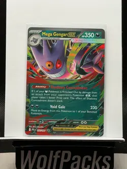 Pokemon TCG Me02: Phantasmal Flames - Mega Gengar ex 056/094 Double Rare Holo - Image 1