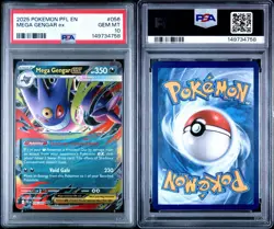 Pokemon Me02: Phantasmal Flames - Mega Gengar ex 056/094 Double Rare Holo PSA 10 - Image 3