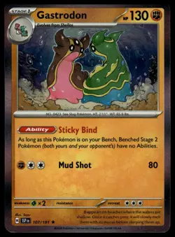 Gastrodon #107/191 (HOLO) Surging Sparks Near Mint or Better - Pokemon Card - Image 1