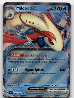 MILOTIC EX 042/191 DOUBLE RARE SURGING SPARKS POKEMON NEAR MINT - Image 2