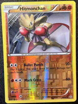 Hitmonchan 48/83 NM Reverse Holo Rare 2016 Generations Pokemon Card! - Image 1