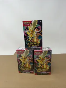 Pokemon TCG Mega Evolution Ascended Heroes Booster Bundle Sealed 3 Lot - Image 1