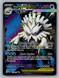 Mega Abomasnow ex 157/132 Ultra Rare Mega Evolution Pokemon Near Mint - Image 1