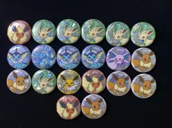 2025 Pokemon TCG S-Chinese Gem Pack Eevee Leafeon Badge Holo Lot*20 JA75 - Image 1