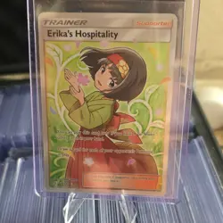 Erika's Hospitality 174/181 Ultra Rare Holo Full Art Trainer English Sm-Team Up - Image 1