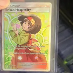 Erika's Hospitality 174/181 Ultra Rare Holo Full Art Trainer English Sm-Team Up - Image 3