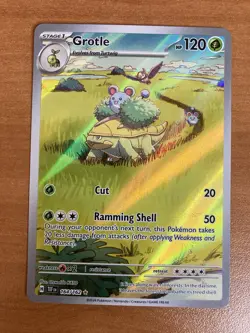 Pokemon Grotle Illustration Rare Holo 164/162 SV05 Temporal Forces NM Fast Ship - Image 1