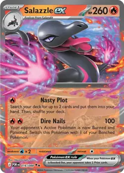 Pokemon TCG Salazzle Ex 016/088 Perfect Order Double Rare Holo NM - Image 1