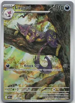 Liepard - 137/086 Illustration Rare SV: White Flare Pokemon Near Mint - Image 1