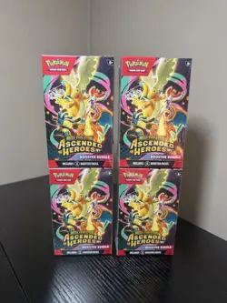 Lot Of 4- Pokemon TCG Mega Evolution Ascended Heroes Booster Bundle - Image 1