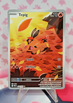 Tepig 096/086 White Flare WHT Illustration Rare Pokemon TCG NM - Image 1