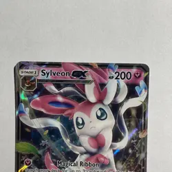 Pokemon Sylveon GX 92/145 SM Guardians Rising Ultra Rare Full Art Lp - Image 2
