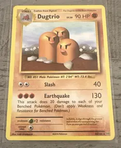 Pokemon Dugtrio XY Evolutions #56/108 Rare, Raw LP++. Sharp SEE PICS - Image 1