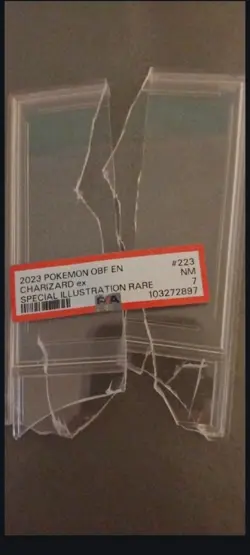 Pokemon TCG Charizard EX Holo From Obsidian Flames!!! Damaged From PSA!!! - Image 2