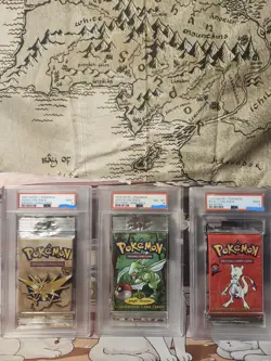 Wizards of the Coast PSA Sealed Pokemon Booster Packs Fossil Jungle base sets - Image 1