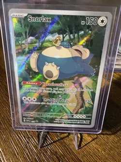Pokemon Snorlax Holo Promo SV 051 Scarlet & Violet 150 HP Thudding Press - Image 4