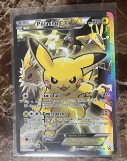 Pokemon Pikachu EX XY124 Promo MP - Image 1