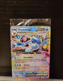 Glaceon EX Prismatic Evolutions STAMPED Sealed Promo Card 026/131 Surprise Box - Image 1