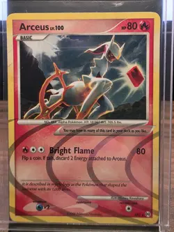 Arceus LV.100 AR3 Arceus Rare 80 HP 2009 English Pokemon TCG Card - Image 1