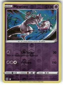 Mewtwo 056/172 Brilliant Stars Reverse Holo Pokemon TCG - Image 1