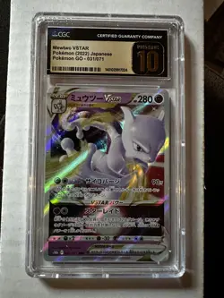 MewTwo VSTAR CGC Pristine 10 Japanese Pokemon Go 031/071 - Image 1