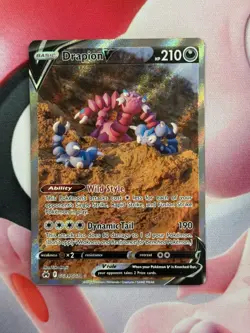 Drapion V GG49/GG70 Holo V Rare Crown Zenith Galarian Gallery Pokemon Holo NM - Image 1