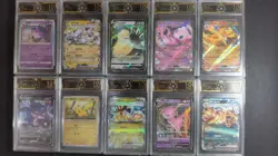 10x OCD 10 Graded Pokemon Chinese Charizard ex Mewtwo Gengar Card Lot LN05 - Image 1
