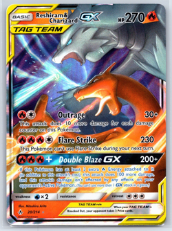 Reshiram & Charizard GX 20/214 - Unbroken Bonds Tag Team Ultra Rare Pokemon NM - Image 1