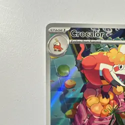 Pokemon TCG Crocalor Illustration Rare Holo 202/193 Sv02 110 HP - Image 2