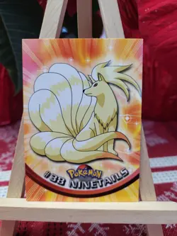 Topps Pokemon #38 Ninetails - TV Animation Edition Card, 1999, NM - Image 1