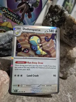 pokemon Cards Dudunsparce Holo Stage1. 2024 1pcs+1pcs Sleeve #129/162 - Image 2