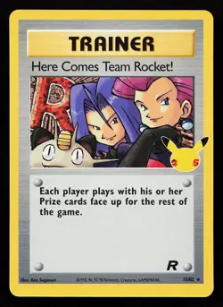 Here Comes Team Rocket! 15/82 Celebrations: Classic Collection Pokemon Card - Image 1