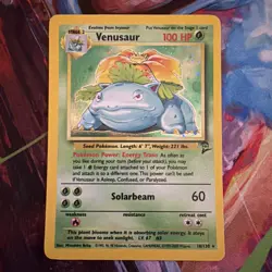 Pokemon TCG Venusaur Base Set 2 Holo Unlimited Rare Card 18/130 NM Condition - Image 1