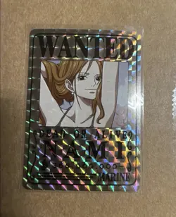2024 One Piece NAMI Holographic Trading Card Stickers Wanted Dead or Alive - Image 1
