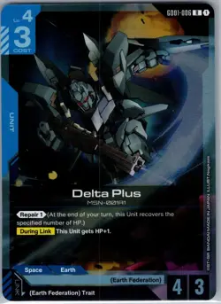 Delta Plus GD01-006 Newtype Rising - Gundam Card Game - NM - Image 1