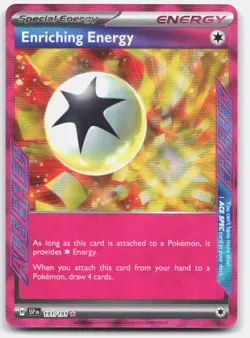 Enriching Energy Holo SV08: Surging Sparks #191/191 Pokemon Card TCG NM - Image 1