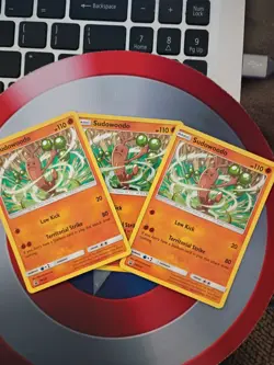 3x Pokemon Sudowoodo SM207 Promo COSMOS Holo English Card 2018 LP - Image 2