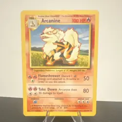 Pokemon Arcanine Base Set 23/102 Ken Sugimori Lot of 2 Cards TCG English - Image 1