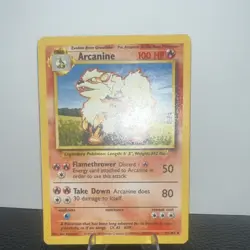 Pokemon Arcanine Base Set 23/102 Ken Sugimori Lot of 2 Cards TCG English - Image 2