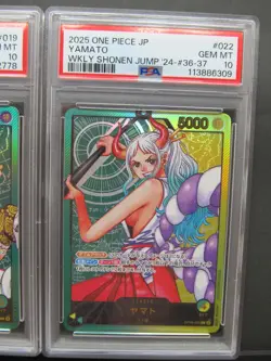 PSA 10 Set| One Piece Card Promo Bonney Yamato OP07-019 OP06-022 Shonen Jump #A - Image 5