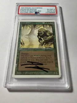 1994 MTG Force of Nature Autographed Revised PSA 6 EX-MT Card PSA 10 Auto - Image 1