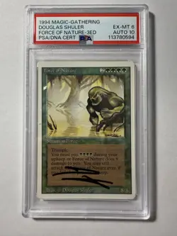 1994 MTG Force of Nature Autographed Revised PSA 6 EX-MT Card PSA 10 Auto - Image 2