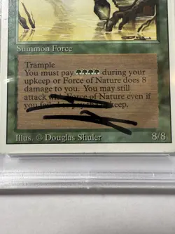 1994 MTG Force of Nature Autographed Revised PSA 6 EX-MT Card PSA 10 Auto - Image 4