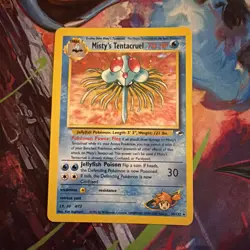 Pokemon TCG Misty's Tentacruel Holo Rare Card 10/132 Gym Heroes NM - Image 1