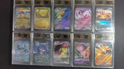 10x OCD 10 Graded Pokemon CHN Charizard ex Mimikyu Mew Blastoise Card Lot LN05 - Image 1