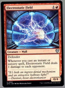 Electrostatic Field 0164 Non Foil Uncommon Outlaws of Thunder Junction MTG NM - Image 1